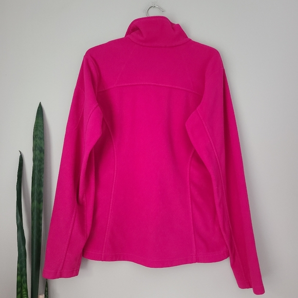 COLUMBIA | Pink Full-Zip Fleece Jacket – Youth 18/20 (Fits Women’s Small) - Picture 7 of 7